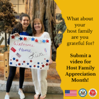 Host Family Appreciation Month