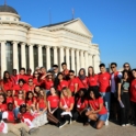 Group Photo With All Alumni Participants At Gvo M In Skopje North Macedonia In City Center During City Tour