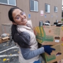 Iram Volunteering at a Food Bank