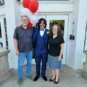 Wa'el with his host family at Prom